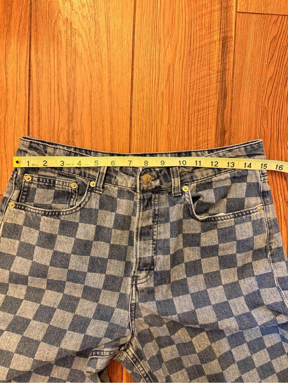 Divided Checkerboard Blue Denim Jeans - Picture 7 of 7